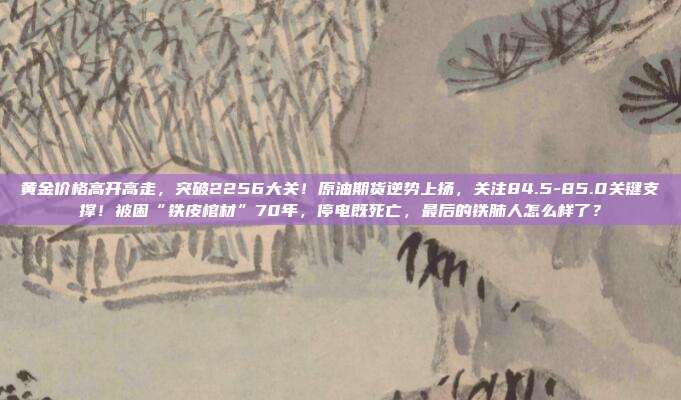 黄金价格高开高走，突破2256大关！原油期货逆势上扬，关注84.5-85.0关键支撑！被困“铁皮棺材”70年，停电既死亡，最后的铁肺人怎么样了？